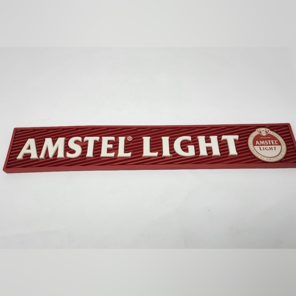 Amstel Light Red Beer‎ Bar Mat Man Cave